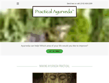 Tablet Screenshot of practicalayurveda.com
